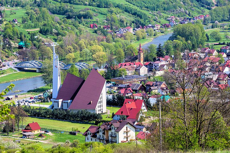 Krocienko n/Dunajcem - panorama miejscowoci