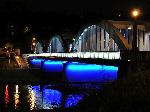 Krocienko n/Dunajcem - most nad Dunajcem - nocna iluminacja