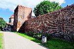Gdańsk - fragmenty murów obronnych Głównego Miasta