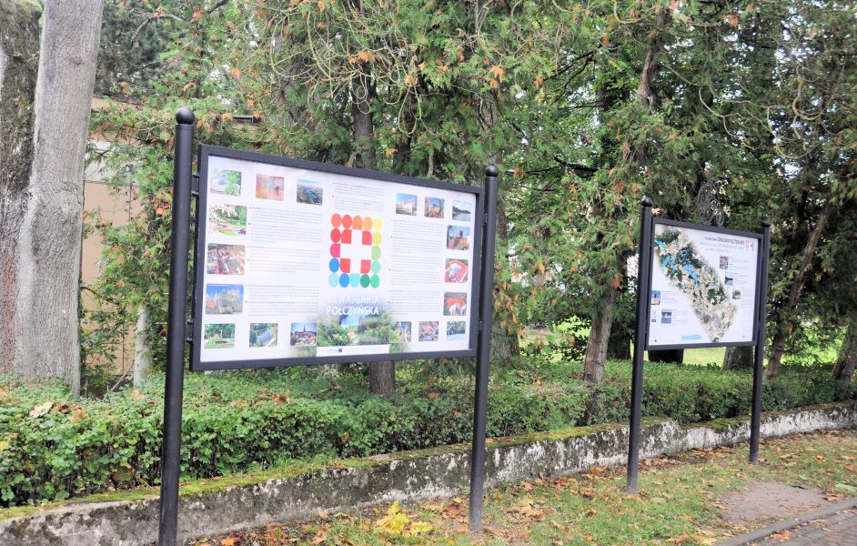 Poczyn Zdrj - Park Zdrojowy - tablice informacyjne