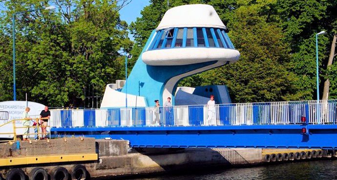 OW BARKA - wycieczka do Darowa - most zwodzony UFO w Darwku